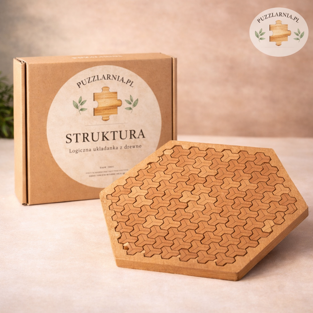 STRUKTURA - Logiczna układanka z drewna